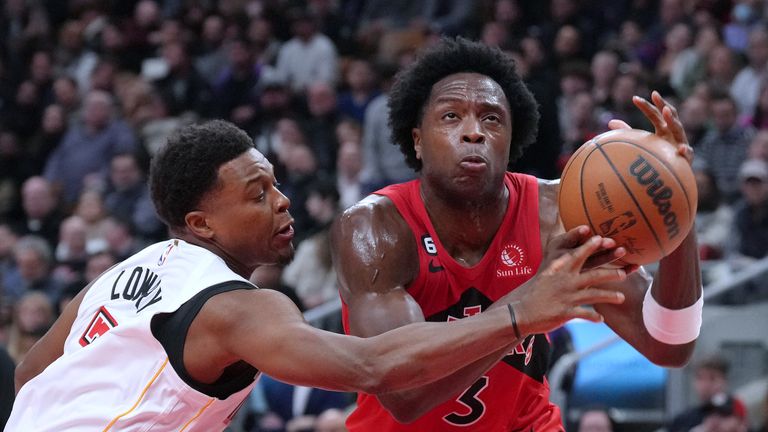 NBA REACT - RAPTORS WIN! OG Anunoby WENT OFF and dropped a career-high 36  points in Toronto's 113-104 win over New York!🔥🔥🔥 📊: 36 PTS  (career-high), 6 REB, 2 AST, 4 3PT