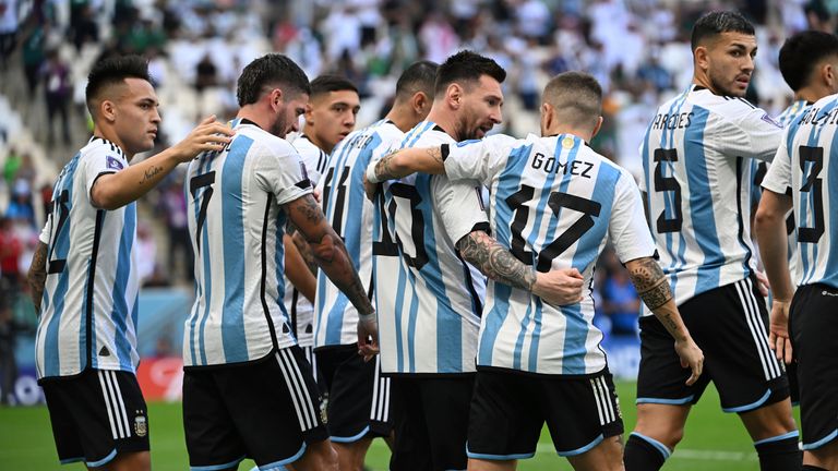 Argentina looked to be in total control at half time
