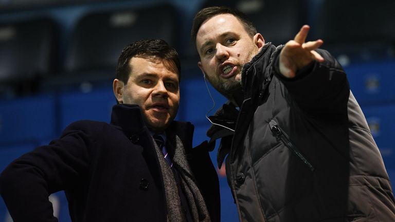 Rangers sporting director Ross Wilson (left) said Beale's appointment was made after "a week of intense discussion" with different candidates