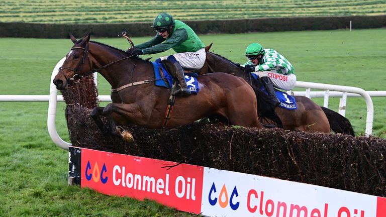 Blue Lord and Paul Townend win the Grade Two Clonmel Oil Chase from Tornado Flyer