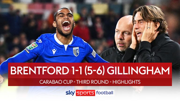 Brentford 1-1 Gillingham (5-6 stylos)
