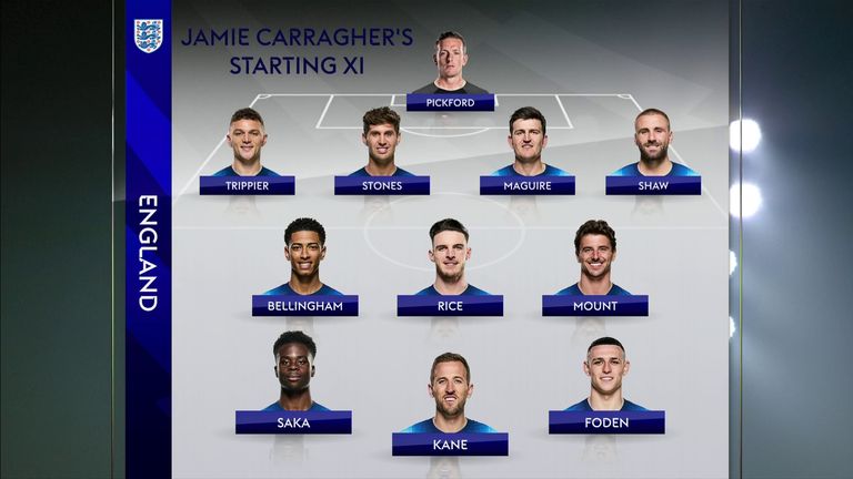 Jamie Carragher's England starting XI for the World Cup