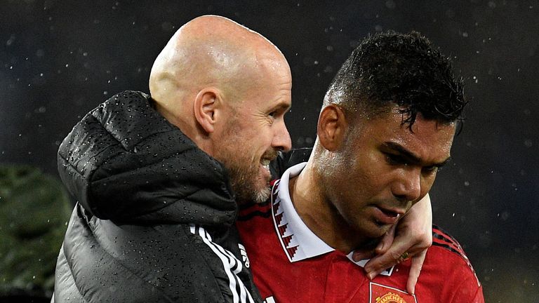 Erik ten Hag and Casemiro