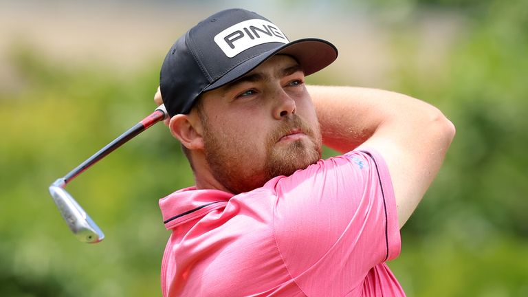 Dan Bradbury during the final round of the Joburg Open