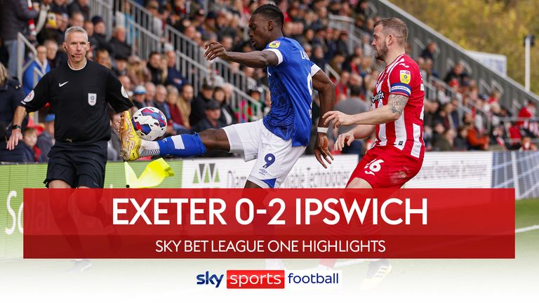Exeter 0-2 Ipswich - Sky Bet League One Highlights