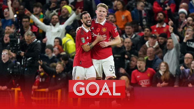 Scott McTominay pokes home late on to seal Manchester United&#39;s 4-2 win over Aston Villa.