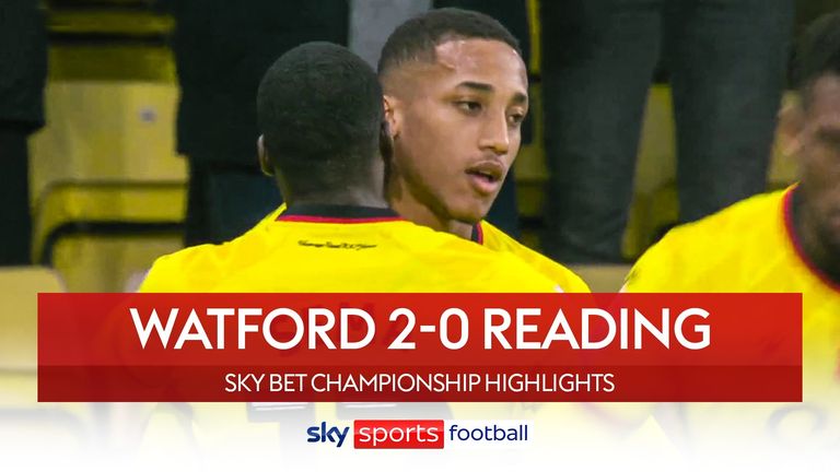 Watch highlights of the Sky Bet Championship match between Watford and Reading.