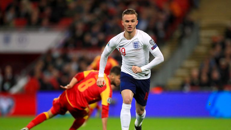 England&#39;s James Maddison
