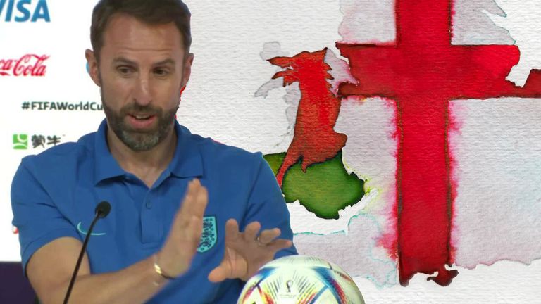 England manager Gareth Southgate explains, in as simple terms as possible, the football rivalry between England and Wales.