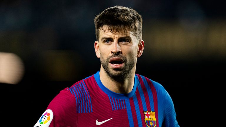 Gerard Pique made almost 600 appearances for Barcelona