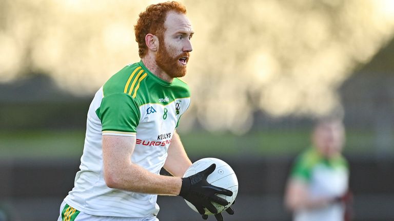 27 November 2022; Conor Glass of Glen Watty Graham's during the AIB Ulster GAA Football Senior Club Championship Semi Final match between Erin's Own Cargin and Glen Watty Graham's at O'Neill's Healy Park in Omagh. Photo by Ramsey Cardy/Sportsfile