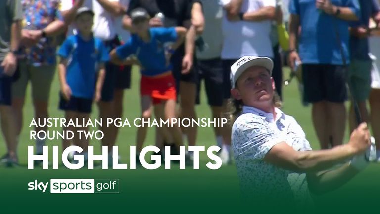 Highlights of the second round of the Australian PGA Championship in Brisbane