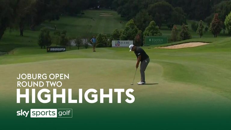 Highlights of round two from the Joburg Open on the DP World Tour.