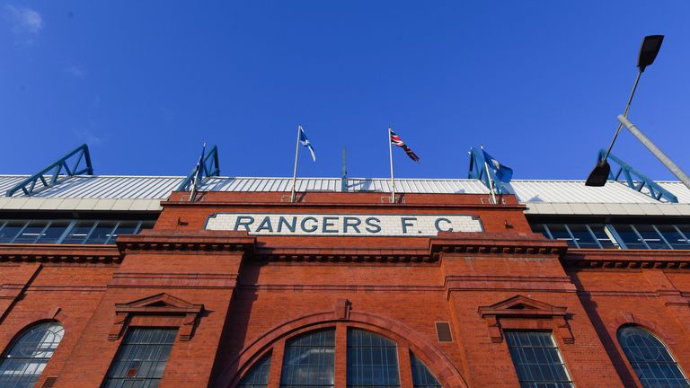 GLASGOW, SCOTLAND - OCTOBER 12: A general view before the UEFA Champions League match between Rangers and Liverpool at Ibrox Stadium on October 12, 2022 in Glasgow, Scotland.  (Photo by Craig Foy/SNS Group)