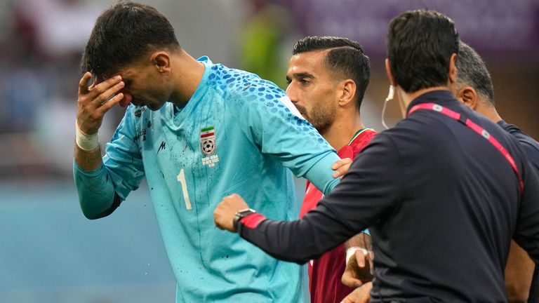 Alireza Beiranvand was initially allowed to play on
