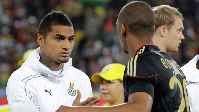 Jerome and Kevin-Prince Boateng faced each other at two World Cups