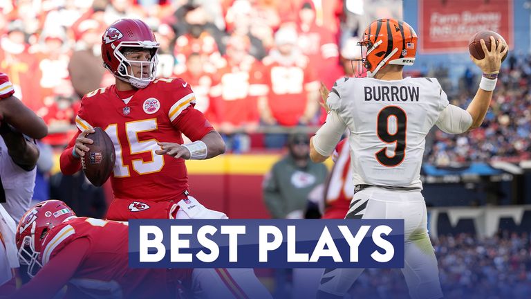 Check out Patrick Mahomes and Joe Burrow's best plays so far, ahead of the Chiefs' visit to the Bengals this Sunday.