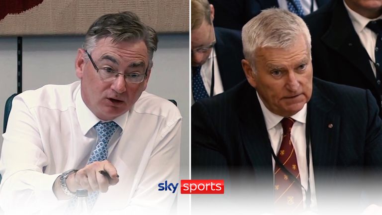 MP Julian Knight previously accused RFU chief executive Bill Sweeney as being asleep on the job, for failing to keep clubs like Worcester and Wasps alive