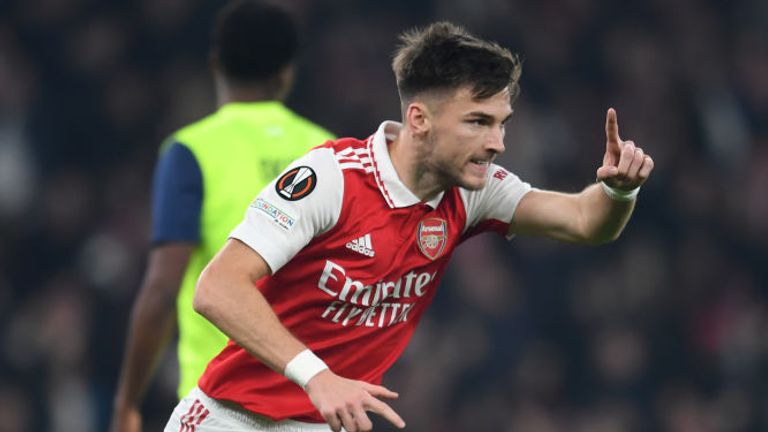 Kieran Tierney scored the winner for Arsenal to ensure their place in the last 16 of the Europa League