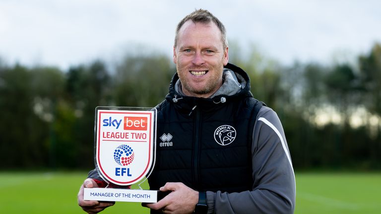 Sky Bet League Two Manager of the Month for October 2022, Mike Flynn of Walsall - Mandatory by-line: Robbie Stephenson/JMP - 9/11/22 - FOOTBALL - Walsall Training Ground - Wolverhampton, England - Sky Bet Player of the Month