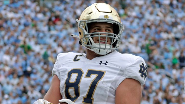 Notre Dame tight end Michael Mayer is projected as a top first-round pick at the 2023 NFL Draft 
