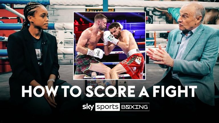 Phil Edwards from the British Boxing Board of Control explains how a boxing fight is scored to Natasha Jonas