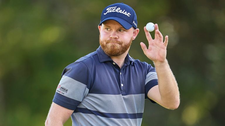                                Rolex Challenge Tour Grand Final supported by The R&A 2022 - Day Four
ALCUDIA, SPAIN - NOVEMBER 06: Nathan Kimsey of England plays looks on 14th hole on Day Four of the Rolex Challenge Tour Grand Final supported by The R&A 2022 at Club de Golf Alcanada on November 06, 2022 in Alcudia, Spain. (Photo by Aitor Alcalde/Getty Images)