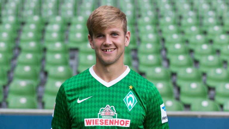 Niclas Fullkrug como jugador joven en Werder Bremen por primera vez en 2013