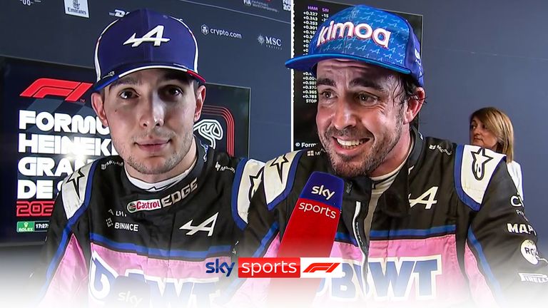 Esteban Ocon and Fernando Alonso