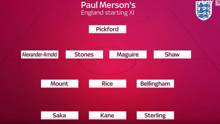 Paul Merson's England XI to play Iran