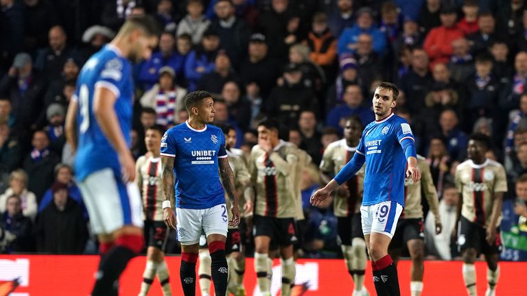 Rangers lost all their Champions League matches