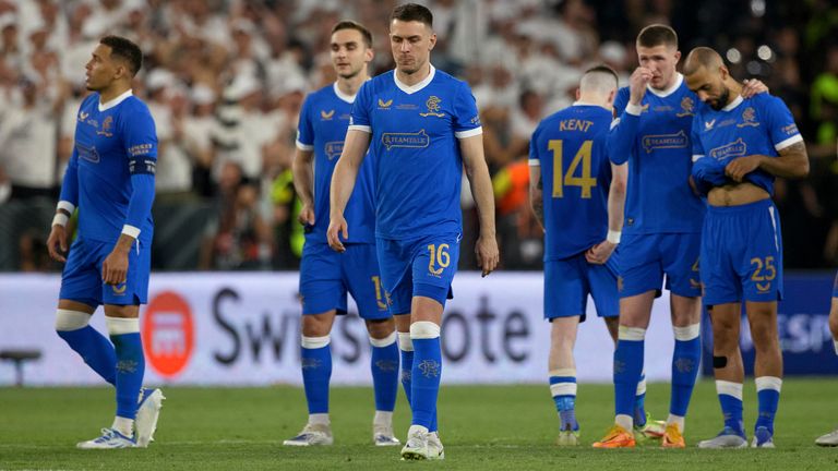 Rangers drew 1-1 before losing on penalties to Eintracht Frankfurt in the Europa League final 