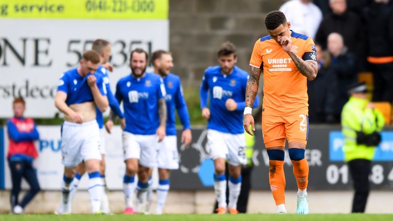 Rangers have dropped seven points behind Celtic in the title race