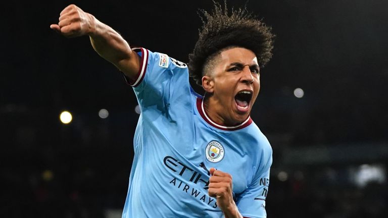 Man City 3-1 Sevilla: Rico Lewis makes Champions League history as City end  Group G with victory | Football News | Sky Sports