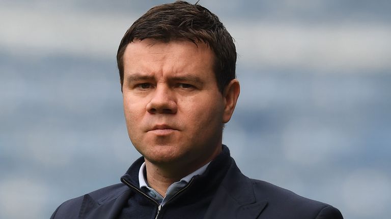 GLASGOW, SCOTLAND - AUGUST 30: Rangers Sporting Director Ross Wilson during a Premier Sports Cup match between Rangers and Queen of the South at Ibrox, on August 30, 2022, in Glasgow, Scotland. (Photo by Craig Foy / SNS Group)