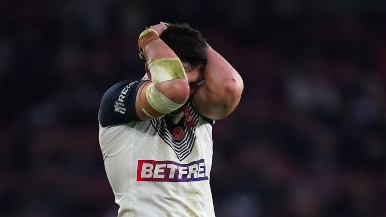 England were devastated by their loss in the semi-final