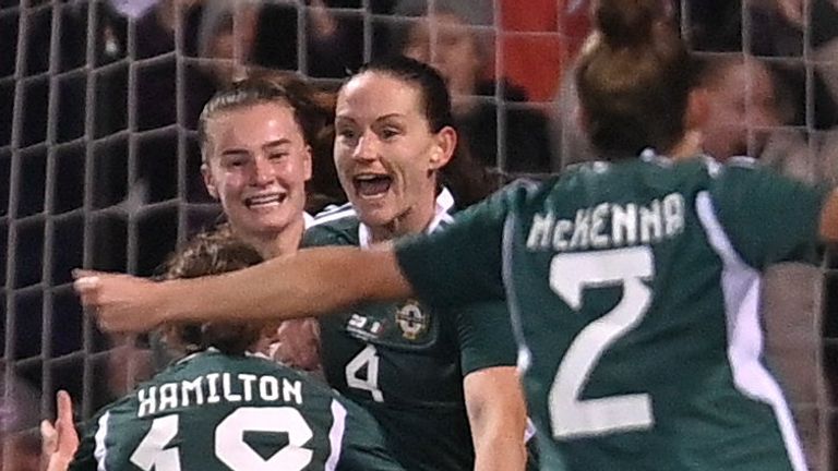 Sarah McFadden scored the winning goal for Northern Ireland in their friendly against Italy
