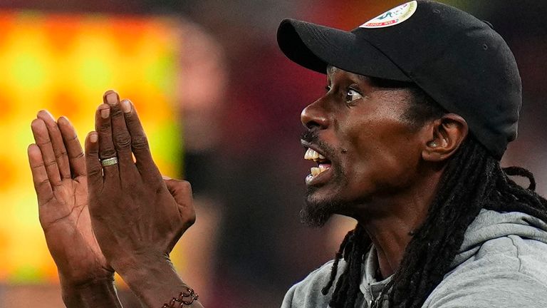 Senegal's head coach Aliou Cisse is staying calm