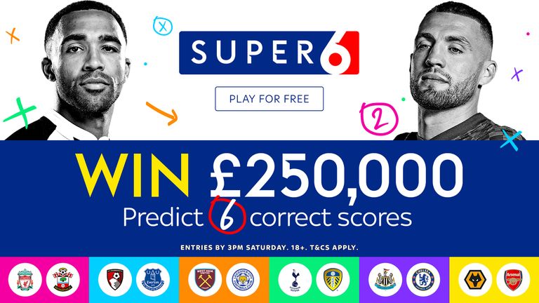 Could you become the third Super 6 winner of the season? Play for free.