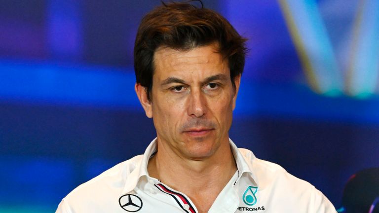 YAS MARINA CIRCUIT, UNITED ARAB EMIRATES - NOVEMBER 19: Toto Wolff, Team Principal and CEO, Mercedes AMG, attends the Press Conference during the Abu Dhabi GP at Yas Marina Circuit on Saturday November 19, 2022 in Abu Dhabi, United Arab Emirates. (Photo by Gareth Harford / Sutton Images)