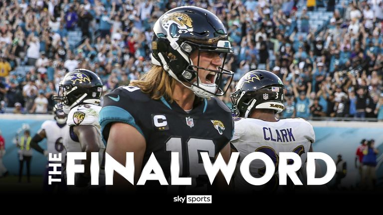 Trevor Lawrence led the Jacksonville Jaguars to a stunning late win over the Baltimore Ravens in Week 12