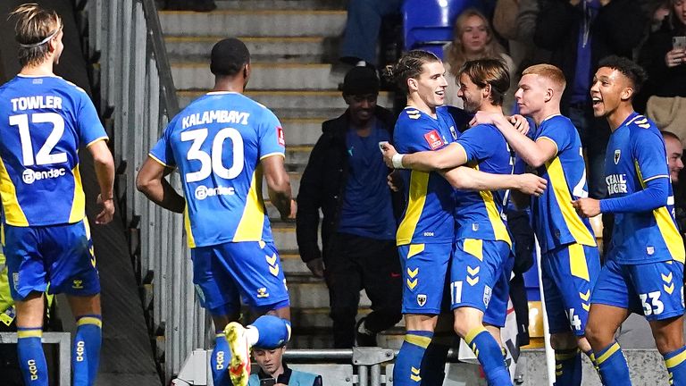 AFC Wimbledon's Ethan Chislett scored twice