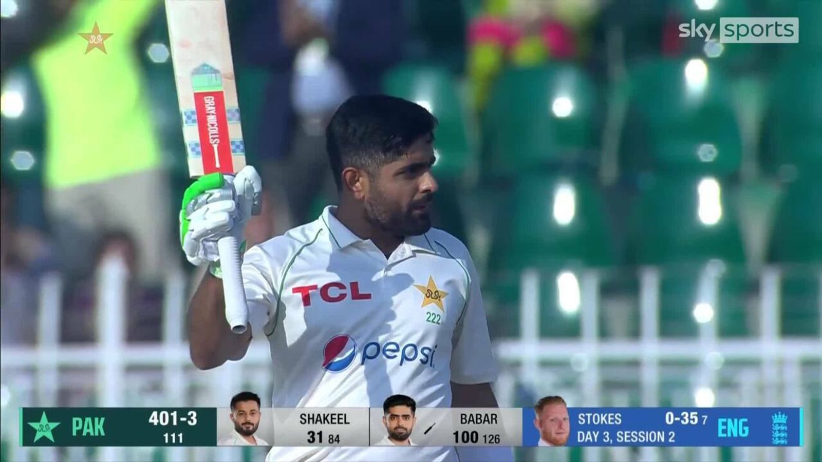 Babar Azam hits century for Pakistan | Cricket News | Sky Sports