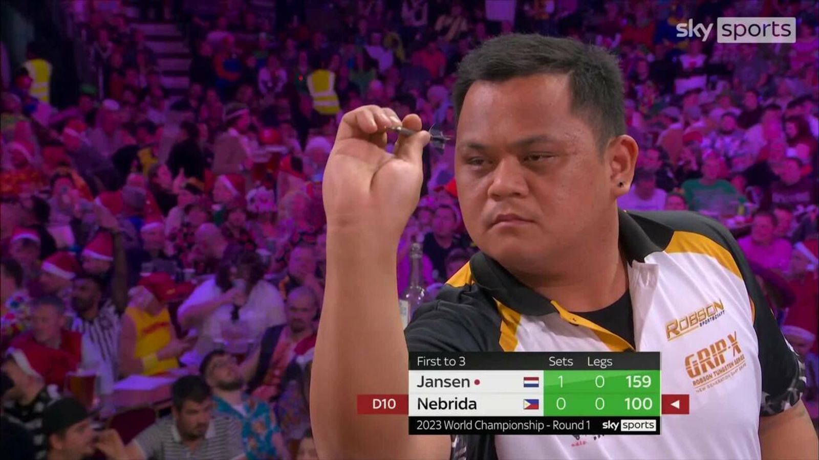 Paolo Nebrida hits ton finish | Darts News | Sky Sports