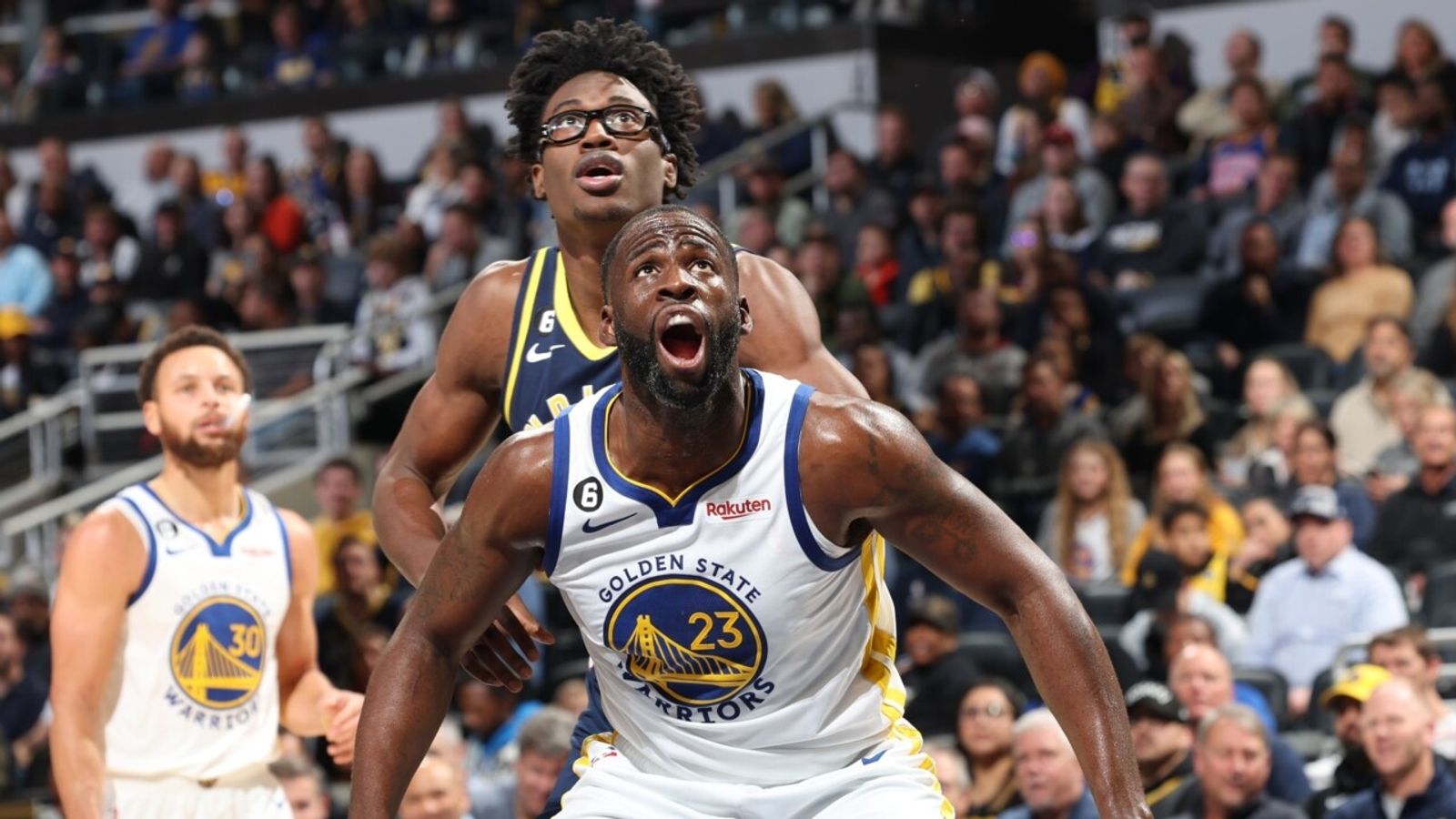 Highlights of the Golden State Warriors' visit to the Indiana Pacers in  Week 9 of the NBA.