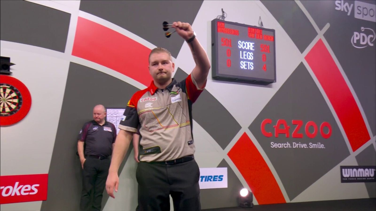Dimitri Van den Bergh cruises past Kim Huybrechts Darts News Sky Sports