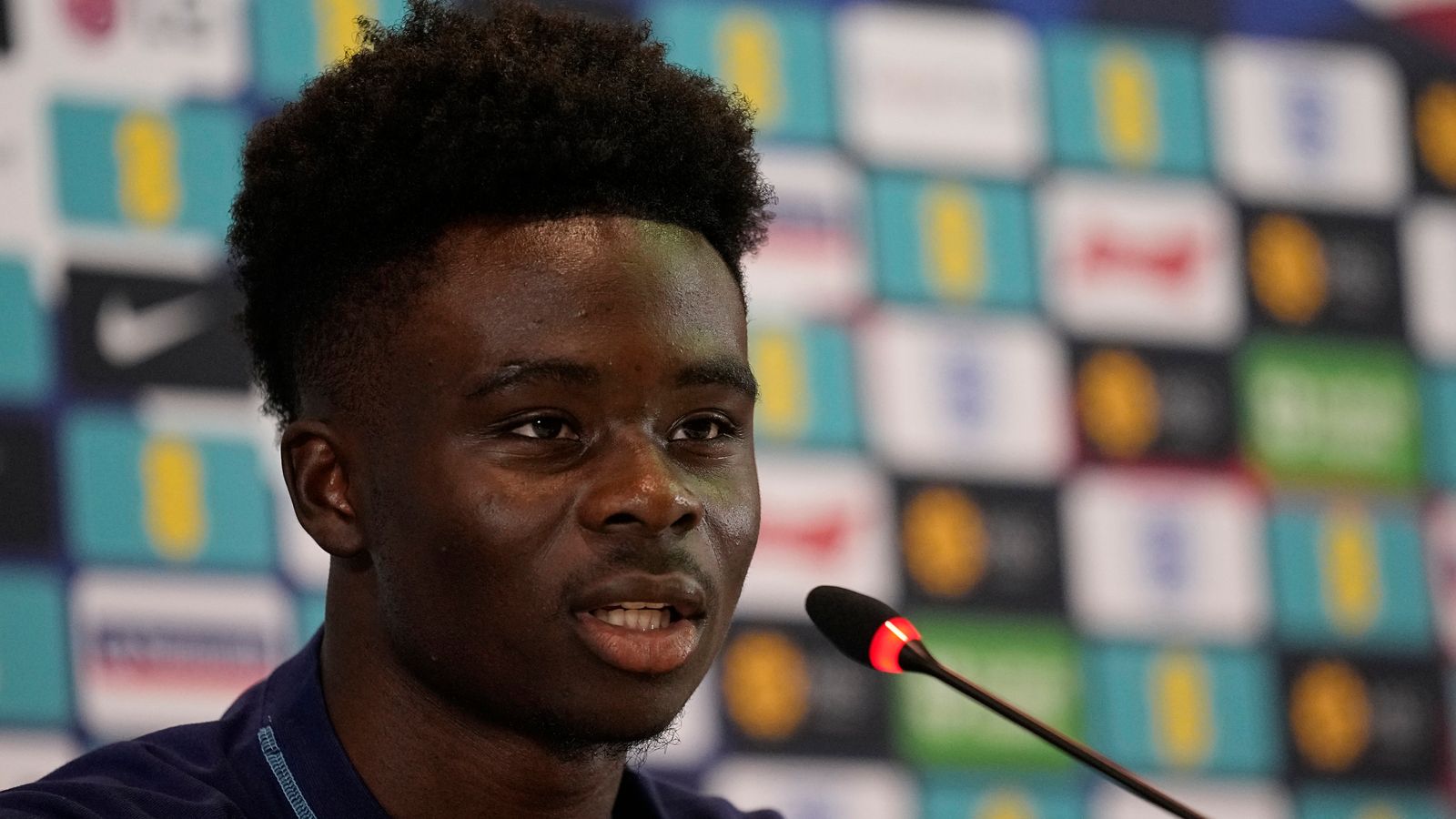 Bukayo Saka insists he is not the next Kylian Mbappe as England prepare to take on France at the World Cup