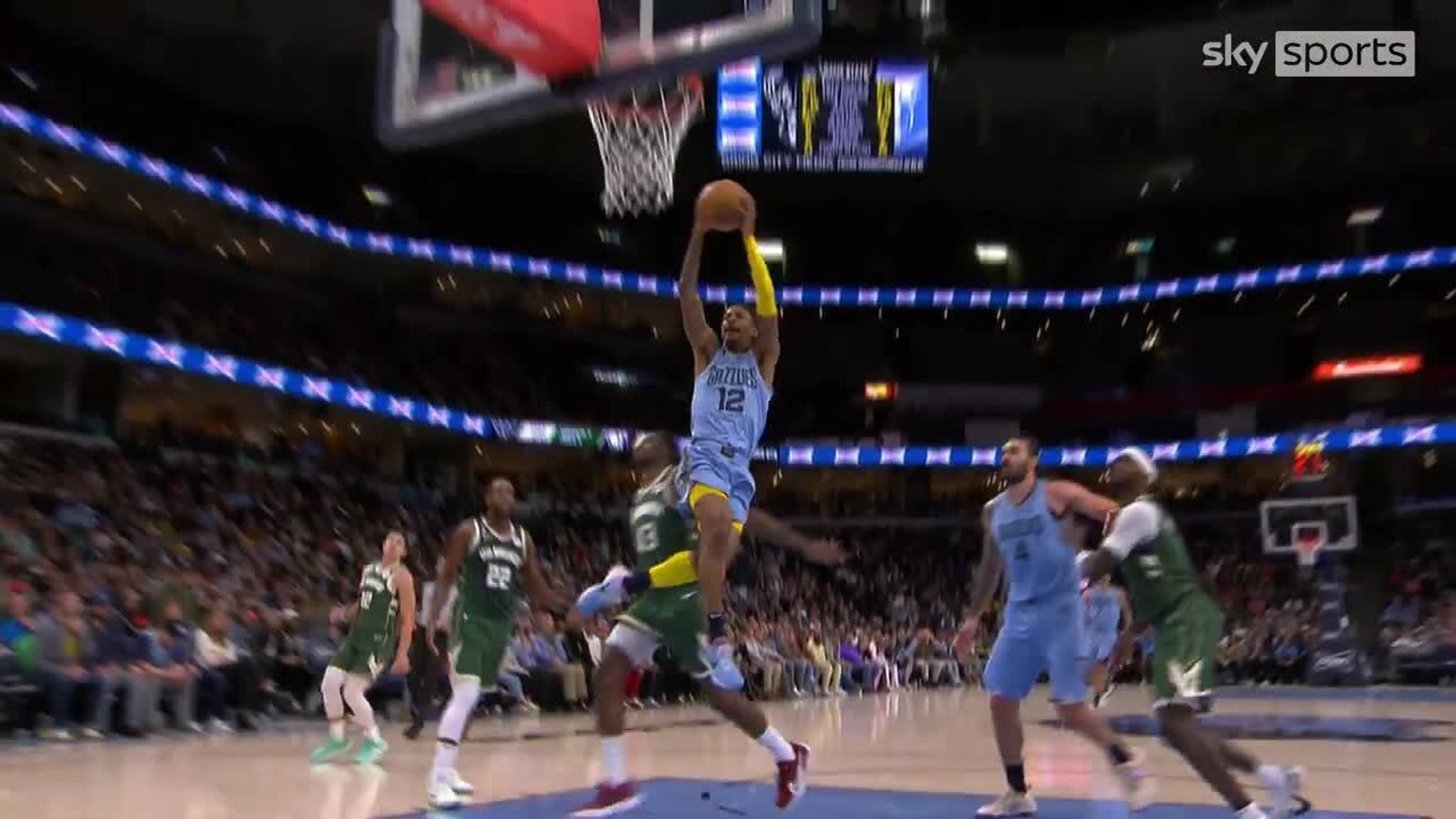 Memphis Grizzlies' Ja Morant spins it in with remarkable 180 layup | NBA  News | Sky Sports
