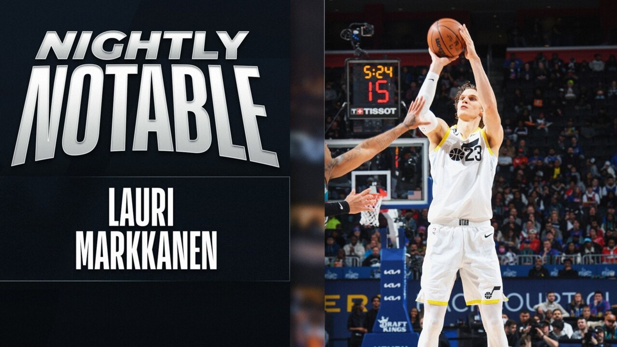 NBA - Lauri Markkanen's 43 PTS lifted the Utah Jazz to a