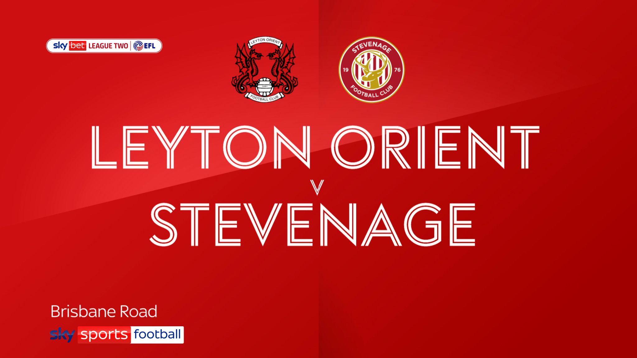 TUESDAY NIGHT FOOTBALL RETURNS V ORIENT - News - Stevenage Football Club